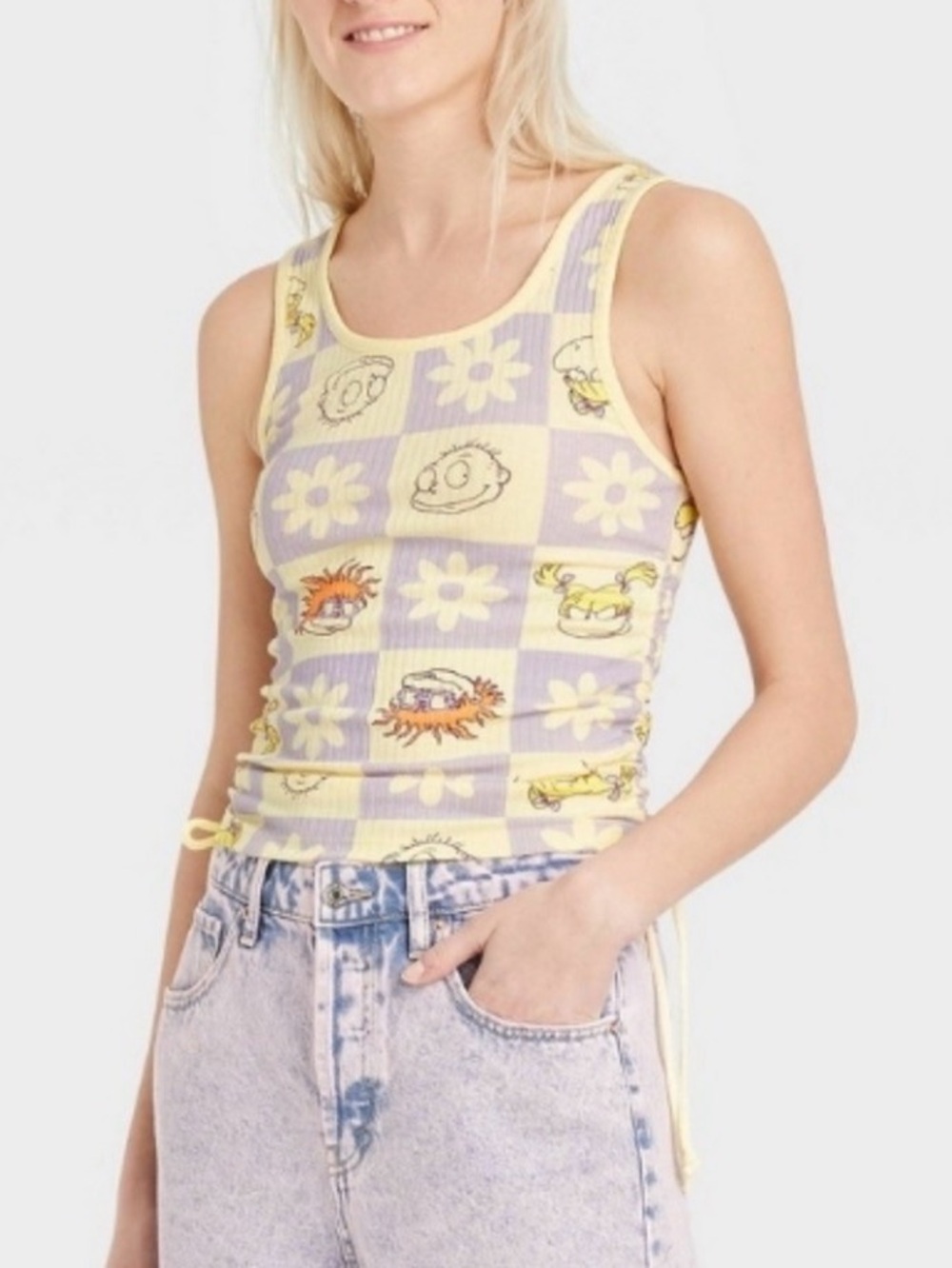 Rugrats Nickelodeon Yellow Tank Top - Adorable - 90’s - Size M Medium